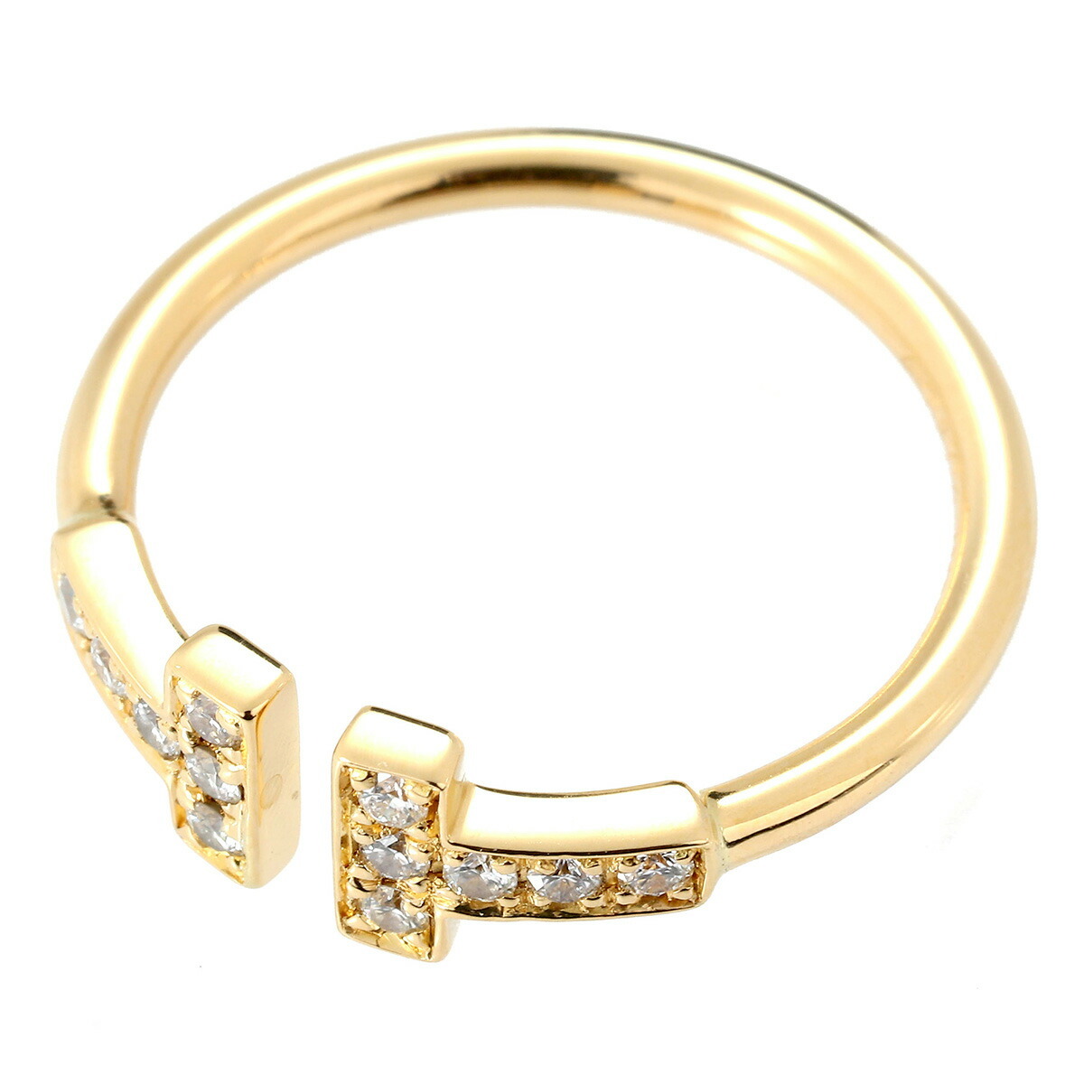  Tiffany T бриллиант тросик кольцо кольцо бриллиант K18 11 номер TIFFANY&Co. б/у pre Rav do возвращенный товар OK