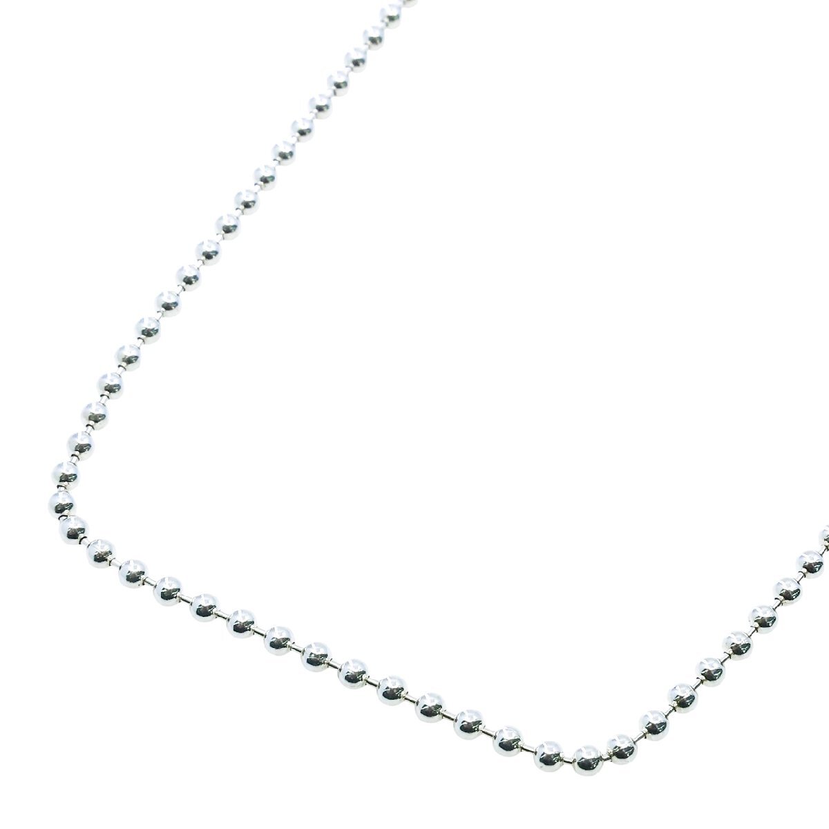 TIFFANY ティファニー ボールチェーン ロング ネックレス シルバー