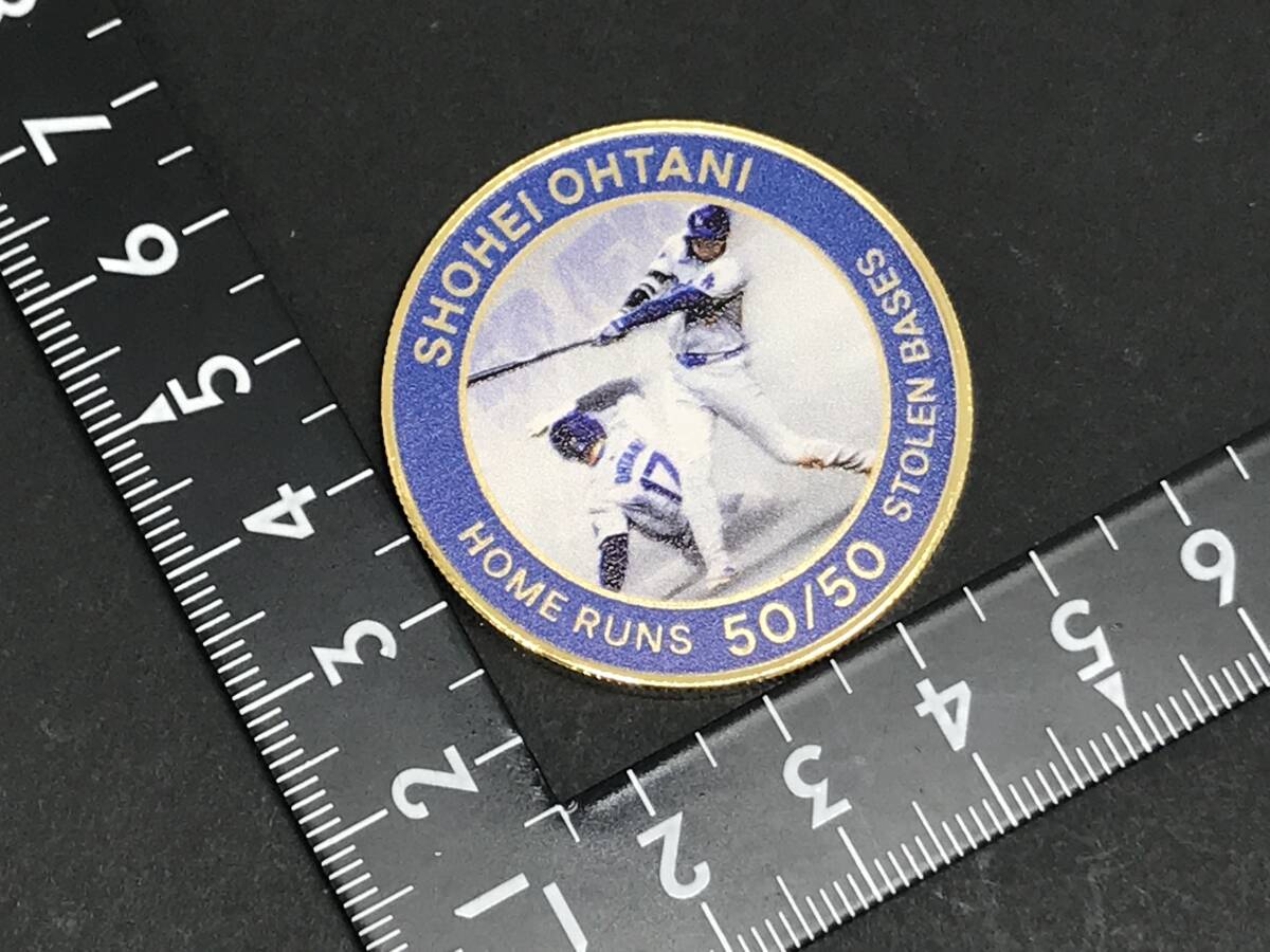 【5050個(gè)限定?レア】ハイランドミント ドジャース 大谷翔平 2024 ホームラン 50/50 達(dá)成記念メダル ゴールドメダル 0203 MLBグッズ 趣味