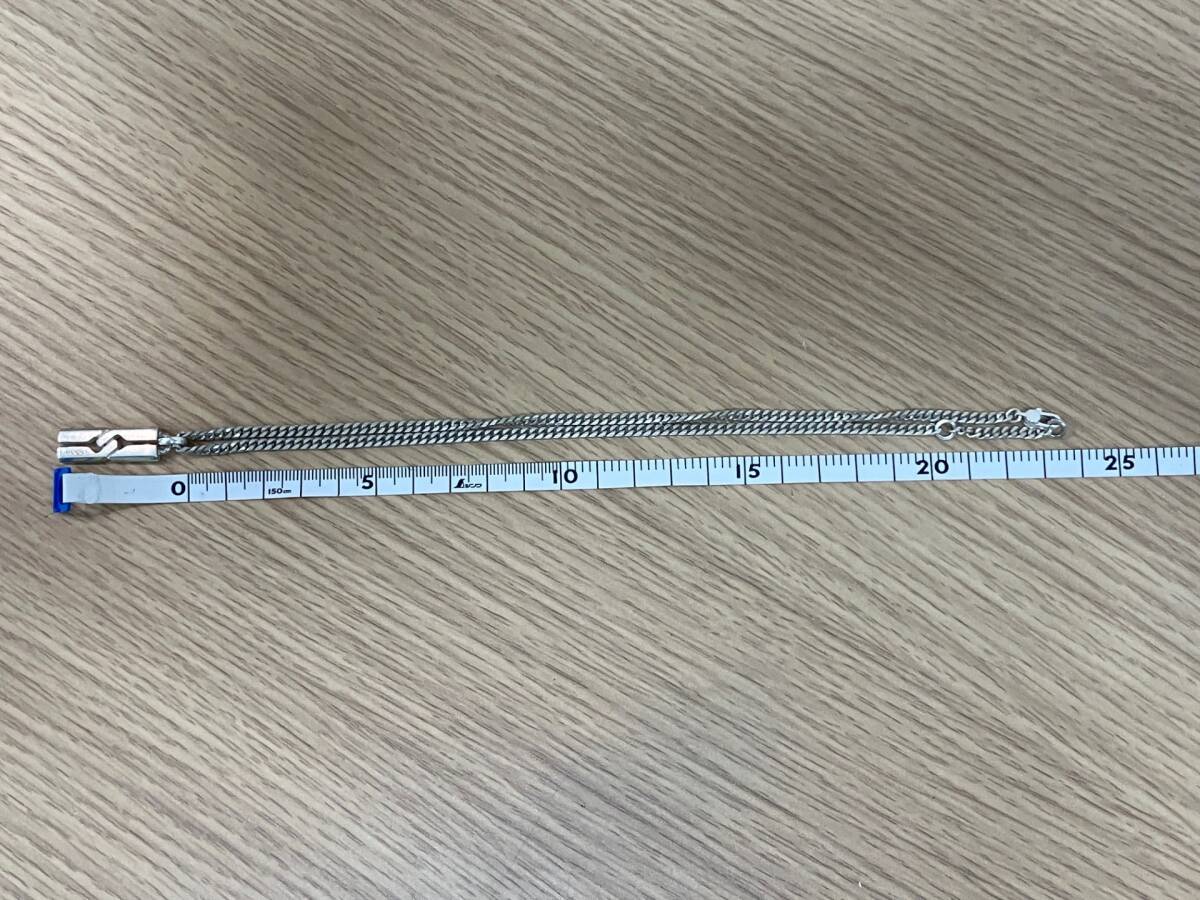 19548 GUCCI グッチ ノット インフィニティ ネックレス 925 約22g 約48cm シルバー 喜平 チェーン ※説明と畫像をご確認(rèn)下さいませ！