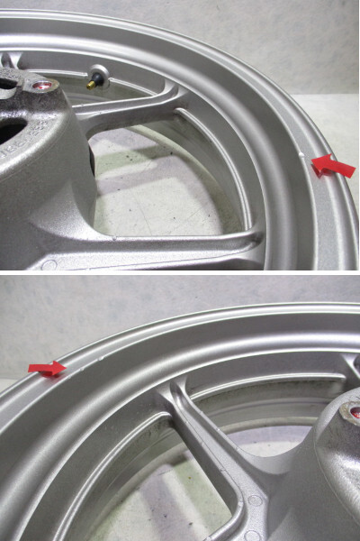 5★NINJA650系前后ホイール519　純正.めくれ無.17×3.50.17×4.50.〔検索用〕ニンジャ650R.1000.400.ER-6n.ER-6f.Versys650.ZX-6R.25R