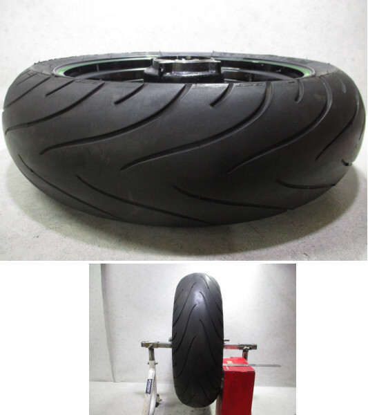 5★ZRX1200ダエグ用リアホイール519　純正.めくれ無.17×5.50.DAEG. 〔検索用〕ZX-6R.9R.10R.Z750.Z1000.GPZ900R.ZZR1100.ZXR