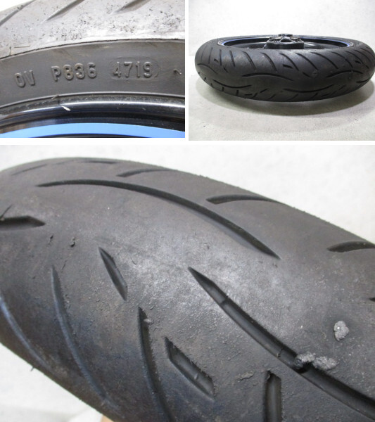 5★NINJA400R系前后ホイール529　純正.めくれ無.17×3.50.17×4.50.〔検索用〕ニンジャ.400.650.650R.1000.ER-4n.6n.6f.ZX-6R.4R.25R.