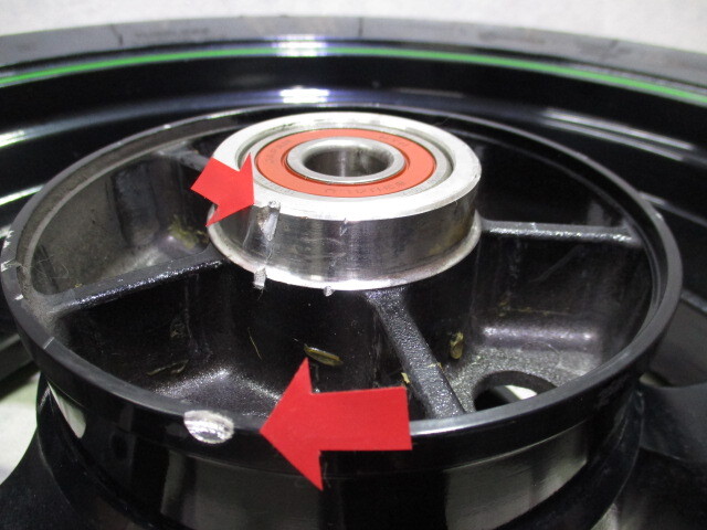 5★ZRX1200ダエグ用リアホイール519　純正.めくれ無.17×5.50.DAEG. 〔検索用〕ZX-6R.9R.10R.Z750.Z1000.GPZ900R.ZZR1100.ZXR