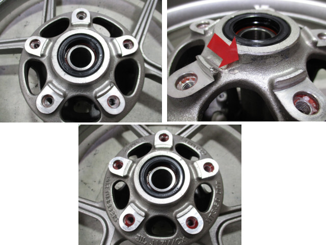5★NINJA650系前后ホイール519　純正.めくれ無.17×3.50.17×4.50.〔検索用〕ニンジャ650R.1000.400.ER-6n.ER-6f.Versys650.ZX-6R.25R