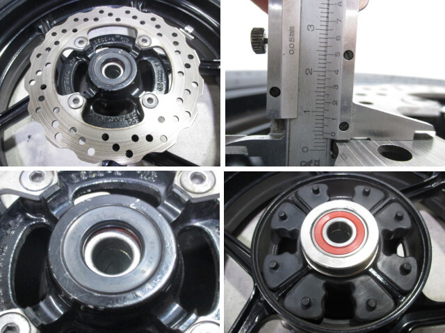 5★NINJA400R系前后ホイール529　純正.めくれ無.17×3.50.17×4.50.〔検索用〕ニンジャ.400.650.650R.1000.ER-4n.6n.6f.ZX-6R.4R.25R.