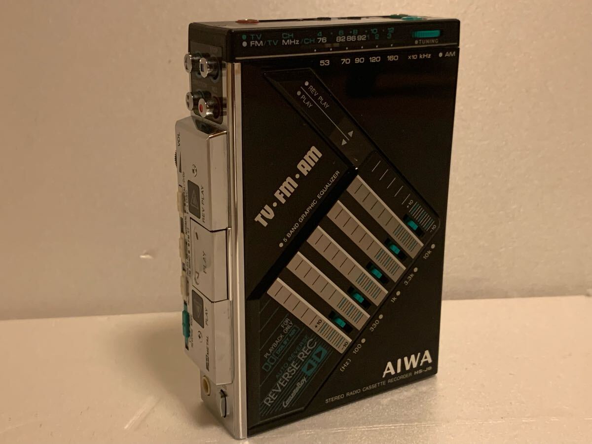美品 AIWA CassetteBoy HS-J9 アイワ カセットボーイ ポータブルカセットレコーダー 動作確認(rèn)済み 修理品