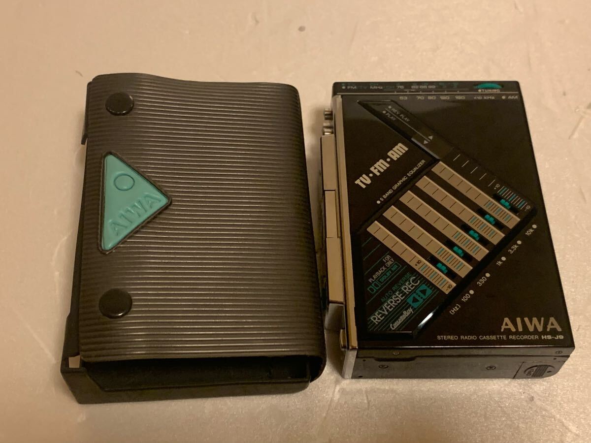 美品 AIWA CassetteBoy HS-J9 アイワ カセットボーイ ポータブルカセットレコーダー 動作確認(rèn)済み 修理品