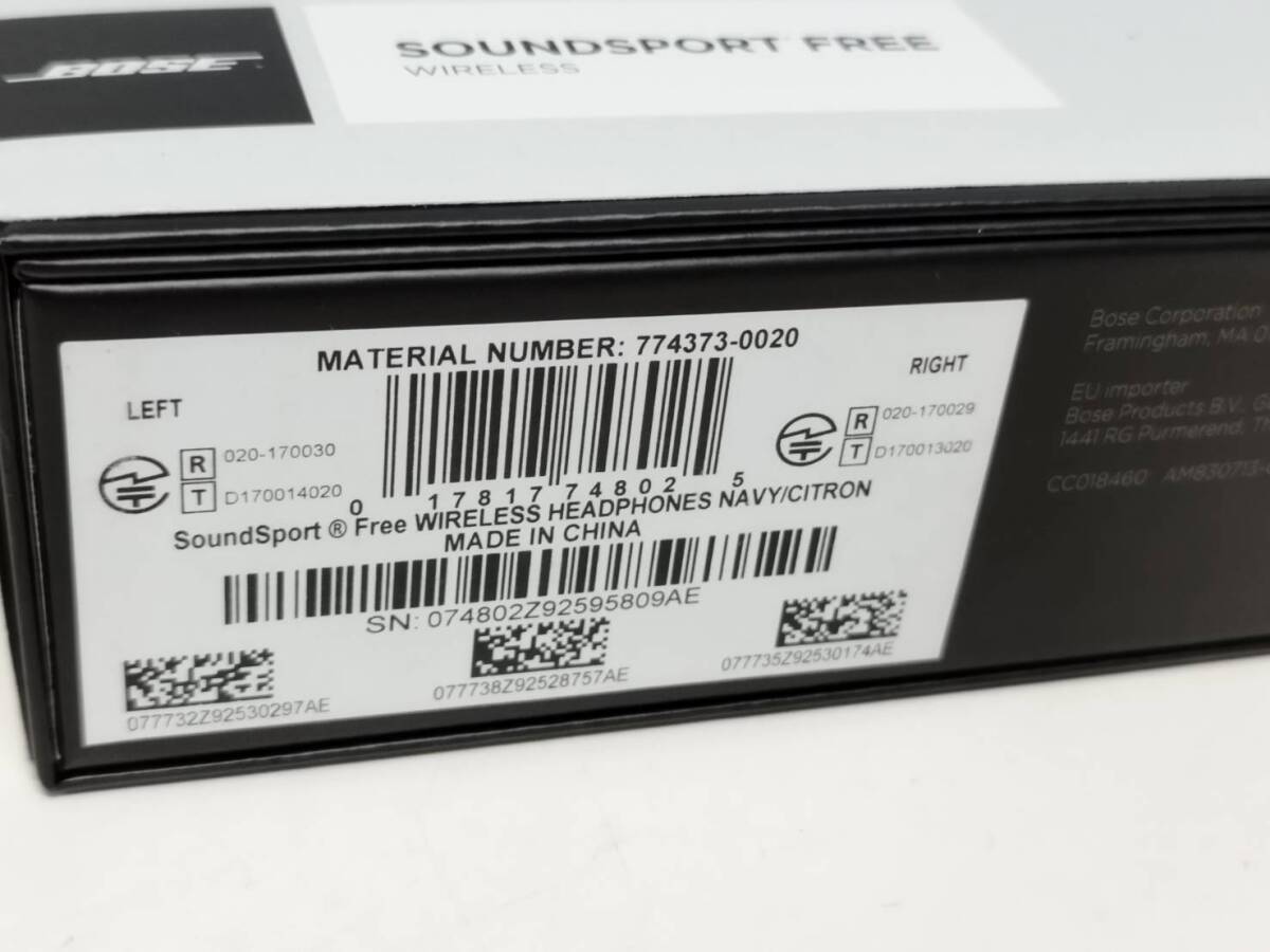 BOSE SoundSport Free ワイヤレスイヤホン/ネイビー_画像8