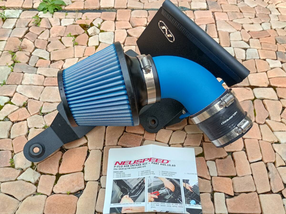 ☆送料無料☆程度良好中古☆NEUSPEED P-Flo KIT 65.10.69 青 2018- VWフォルクスワーゲン ポロ GTI 2.0L AWCZP