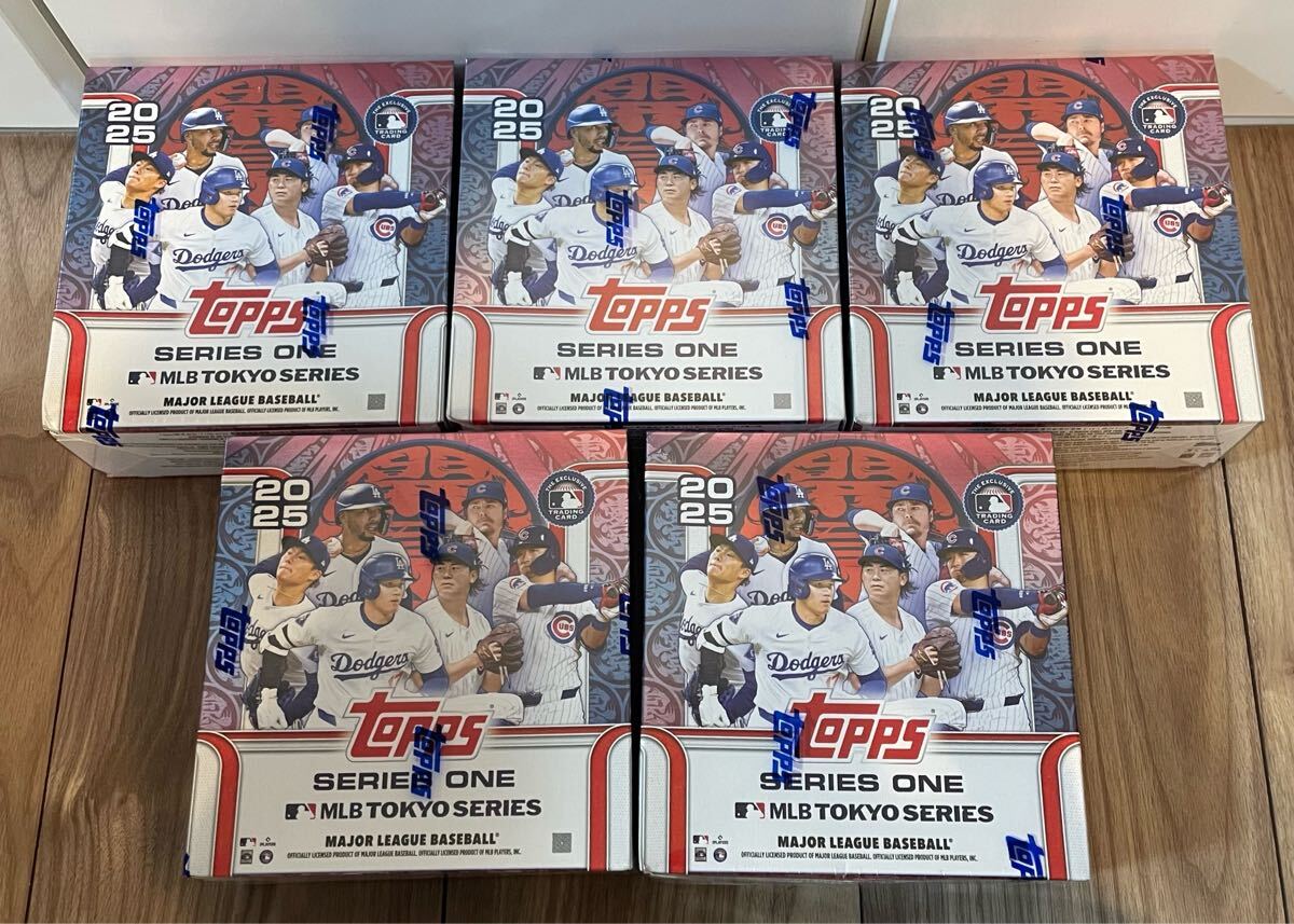 Topps 2025 MLB Tokyo Series 5BOX 新品 Topps MLB TOKYO series ONE 5box シュリンク付 Topps 2025 Series One