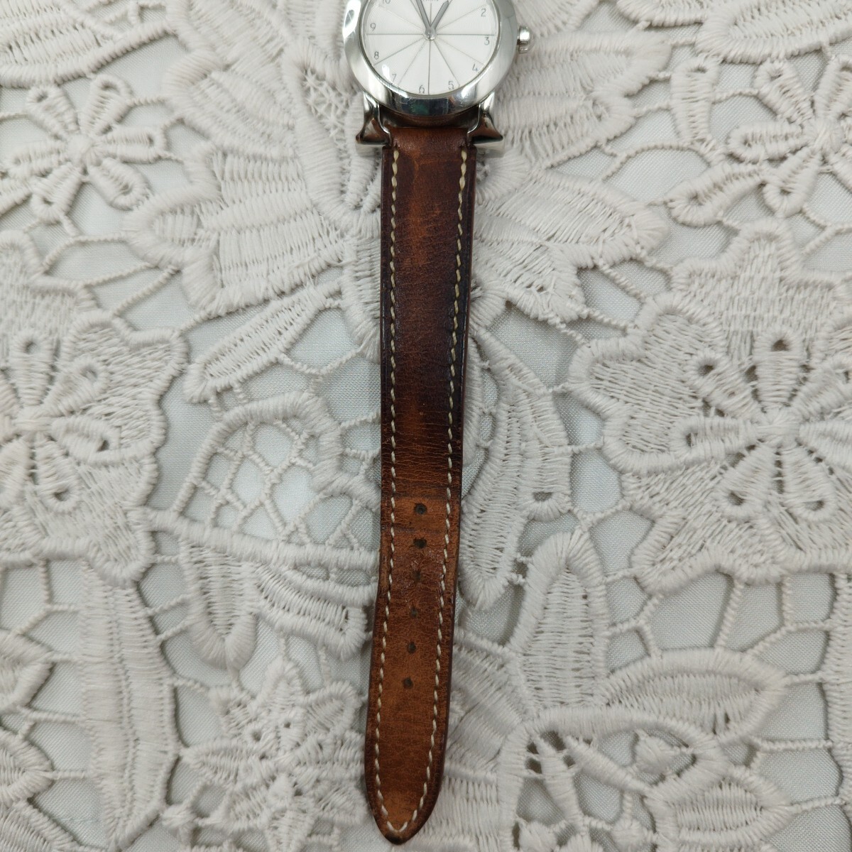 【中古品?本體のみ】エルメス HERMES HR1.210 Hウォッチ ロンド クォーツ レディース