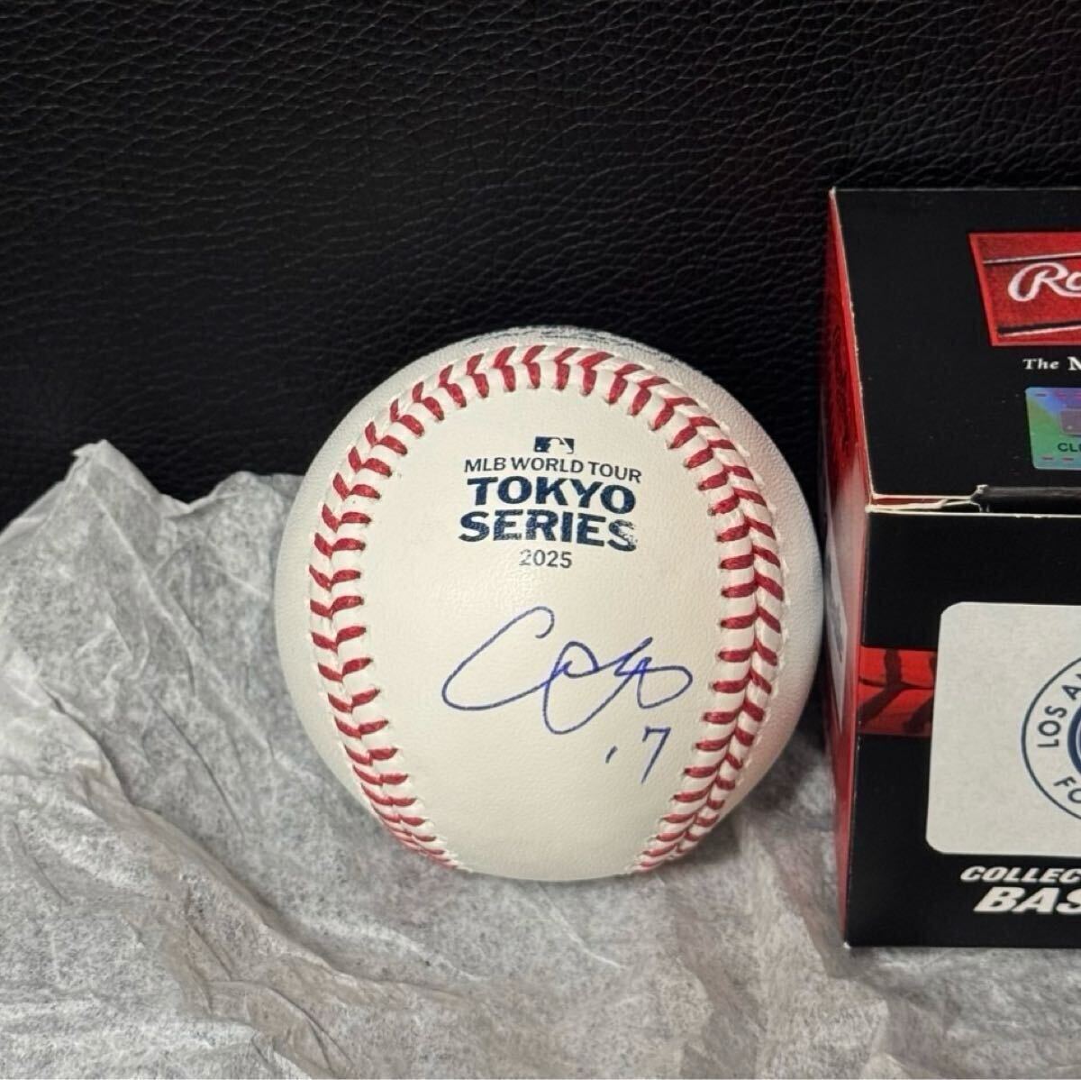 大谷翔平 2025年MLB東京シリーズ 直筆サインボール PSA シリアル