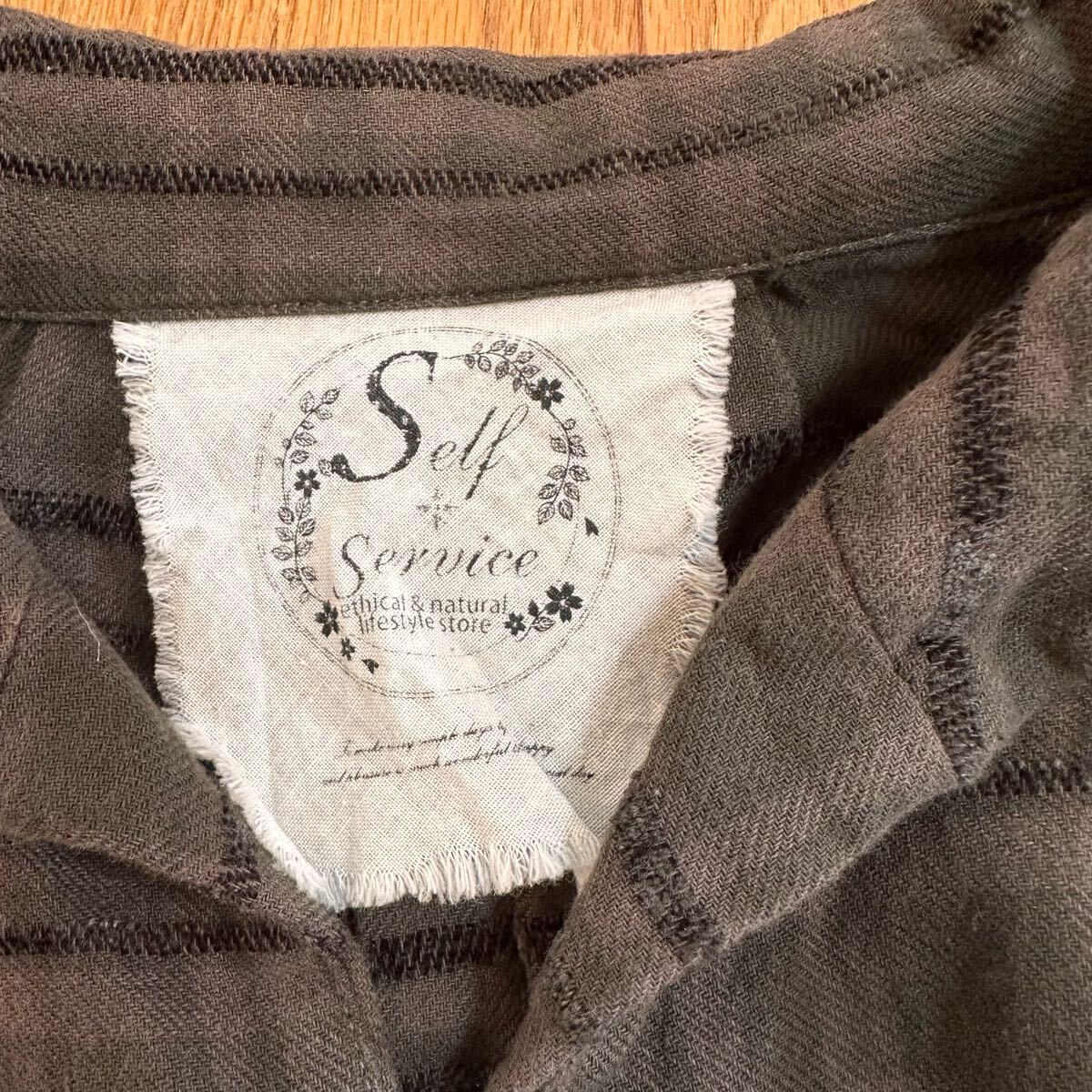 【セルフサービス】チェック柄 チュニック Mサイズ_画像6