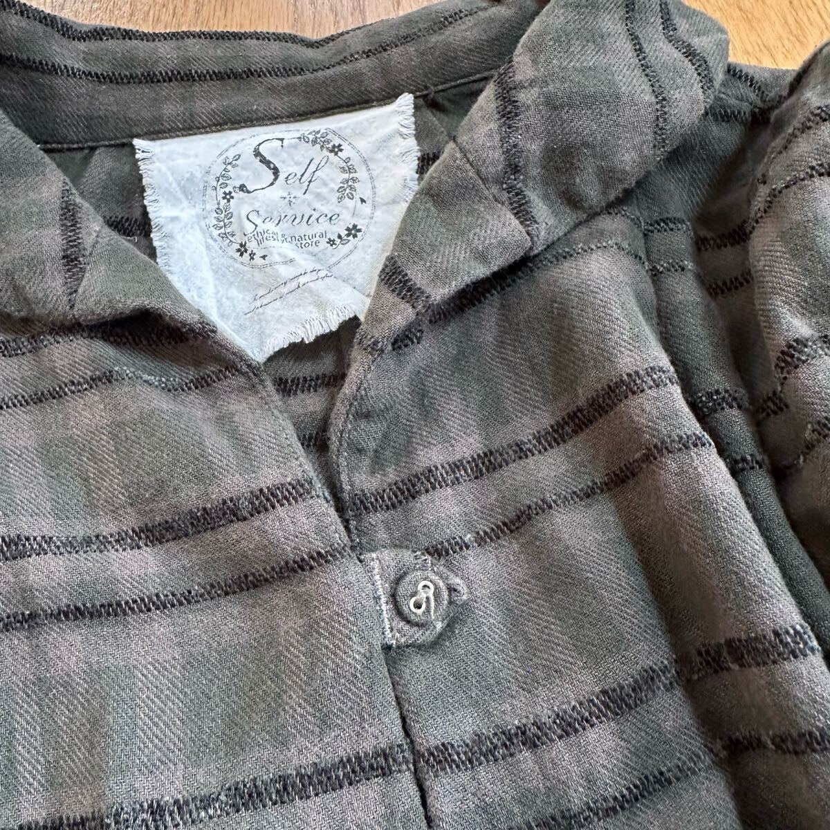 【セルフサービス】チェック柄 チュニック Mサイズ_画像7