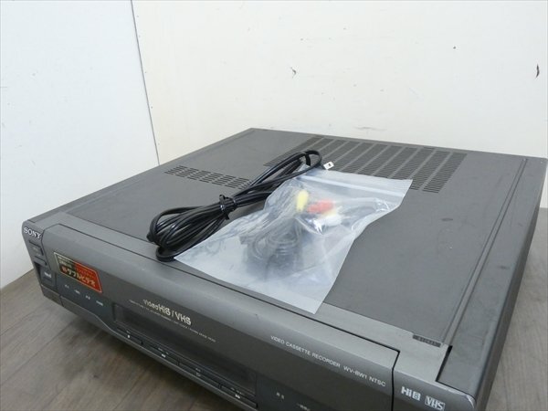 録再OK/AVコード付屬☆SONY/ソニー☆Hi8/VHS Wデッキ☆WV-BW1 管N26713 #