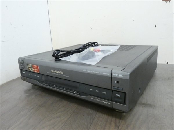 録再OK/AVコード付屬☆SONY/ソニー☆Hi8/VHS Wデッキ☆WV-BW1 管N26713 #