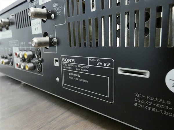 録再OK/AVコード付屬☆SONY/ソニー☆Hi8/VHS Wデッキ☆WV-BW1 管N26713 #