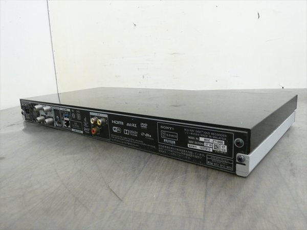 1TB☆17年☆ソニー/SONY☆HDD/BDレコーダー☆BDZ-ZT1000☆リモコン付☆3番組同時(shí)録畫(huà)/3D対応機(jī) 管CX30745