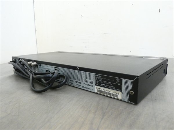 500GB☆17年☆東芝/REGZA☆HDDBDレコーダー☆DBR-W507☆リモコン付☆2番組同時(shí)録畫☆3D対応機(jī) 管CX30683
