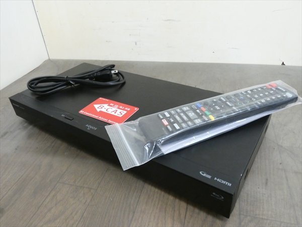 500GB☆21年☆シャープ/SHARP/AQUOS☆HDD/BDレコーダー☆2B-C05DW1☆リモコン付☆3D/4K対応機(jī) 管SA7683