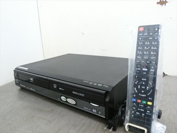 500GB☆パナソニック/DIGA☆HDD/DVD/VHSレコーダー☆DMR-XW41V☆リモコン付 管CX30858