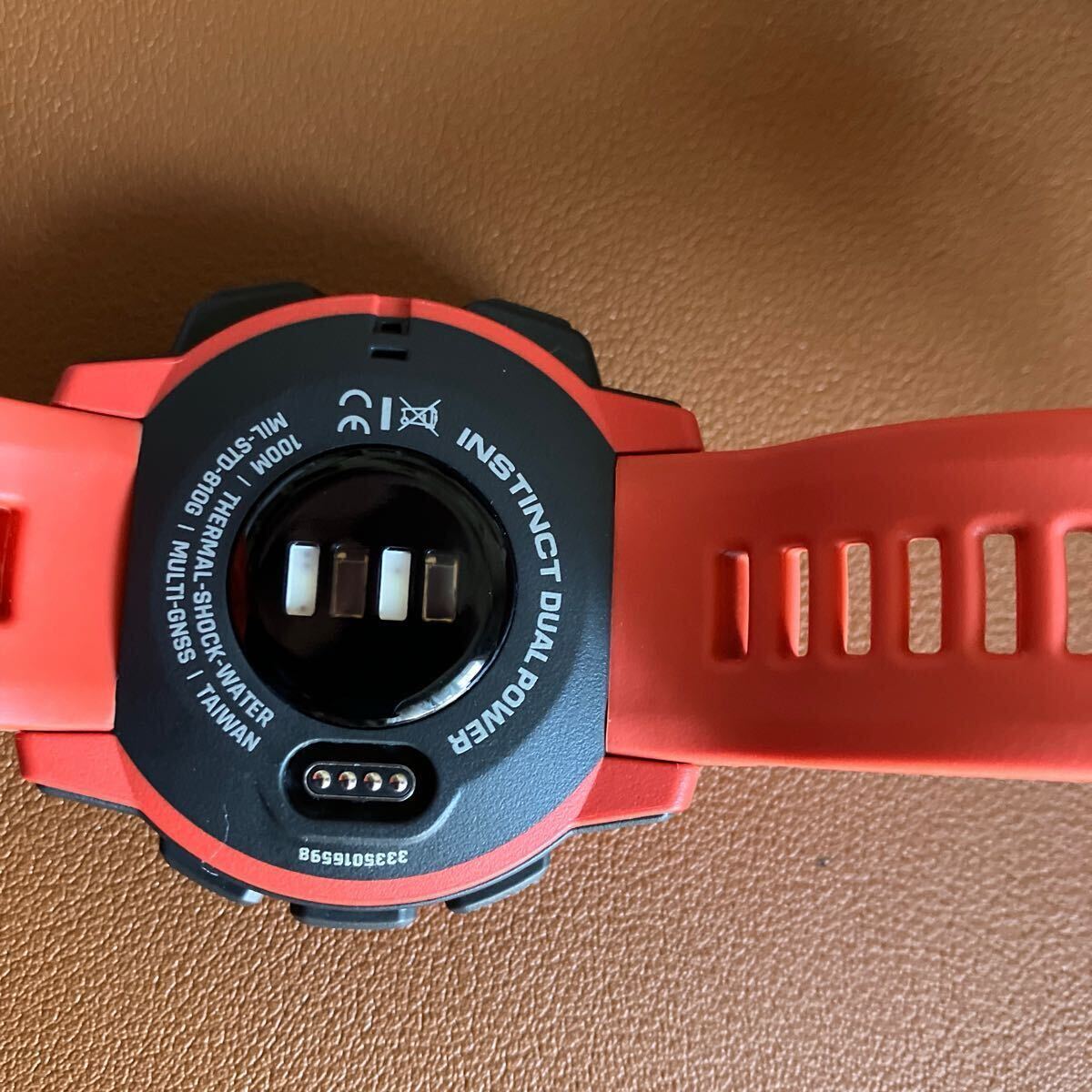 GARMIN instinct DUALPOWER ガーミン デュアルパワー　2本セット　迷彩　赤　