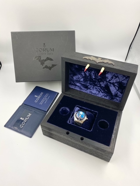 S5-44) прекрасный товар работа товар CORUM Corum 082.150.20 Bubble Bats Bubble bat Limited Edition 2005 Date самозаводящиеся часы мужской с ящиком 