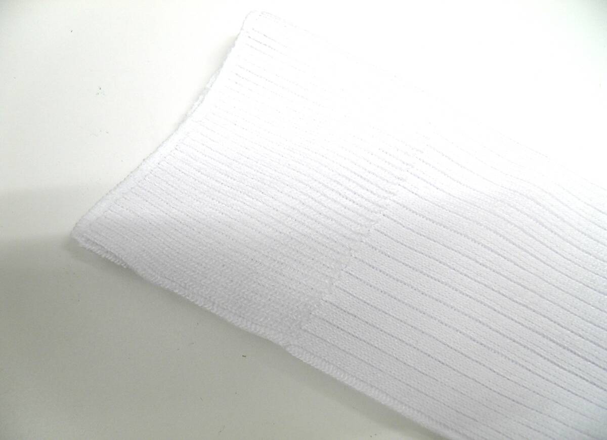 【レッグウェア★未使用品】ATSUGI◆ソフトフィット◆BIGサイズ◆白リブ ハイソックス◆3×1リブ◆26-28cm◆40cm丈◆稀少◆