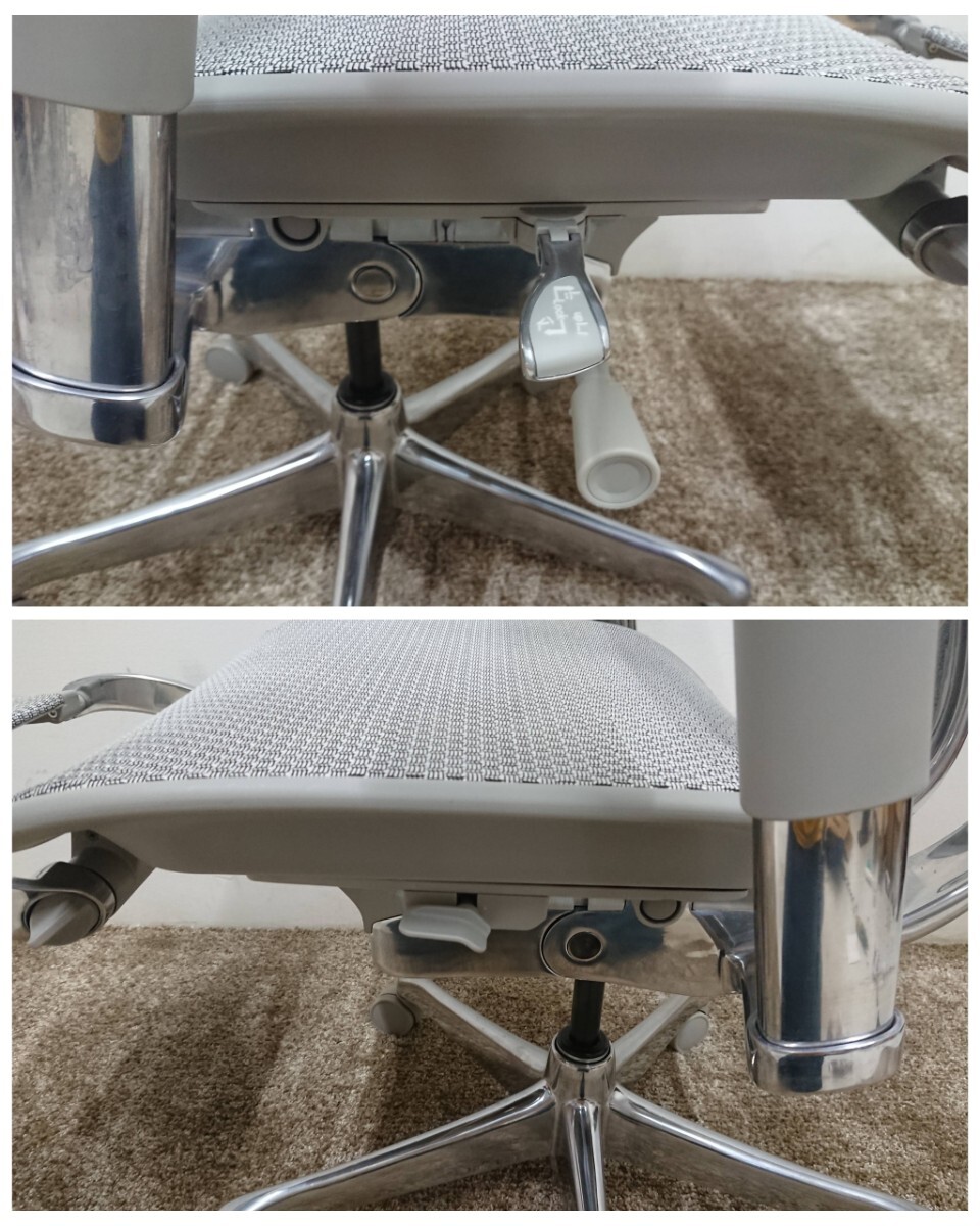 美品 エルゴヒューマンプロ2 オットマン 2024年製 デスクチェア エルゴヒューマン プロ2 オットマン 奥行R 幅700 奥行665 高さ