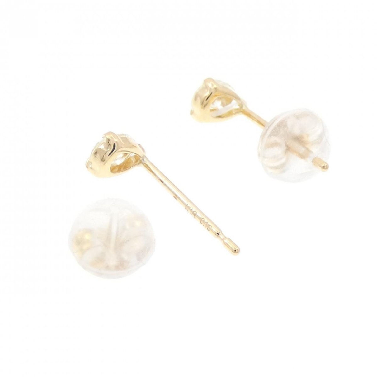 【新品】K18YG ダイヤモンド ピアス 0.32CT