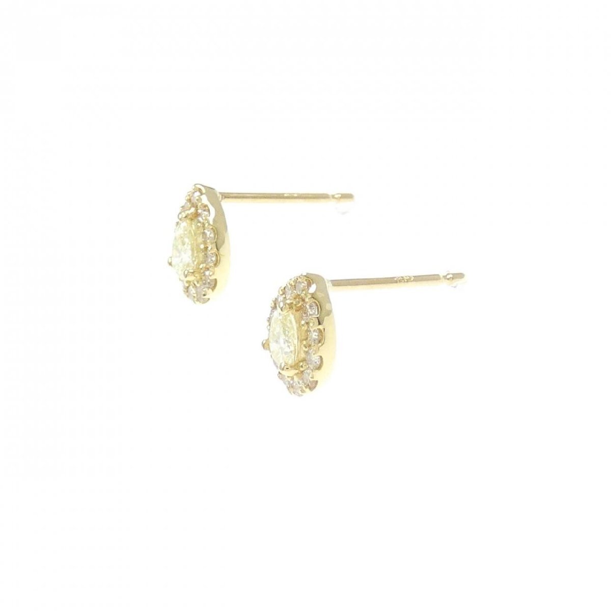 【新品】K18YG ダイヤモンド ピアス 0.36CT