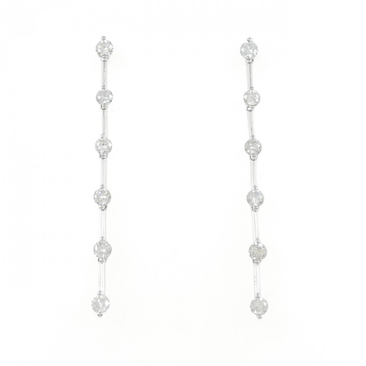 【新品】PT900 ダイヤモンド ピアス 0.70CT