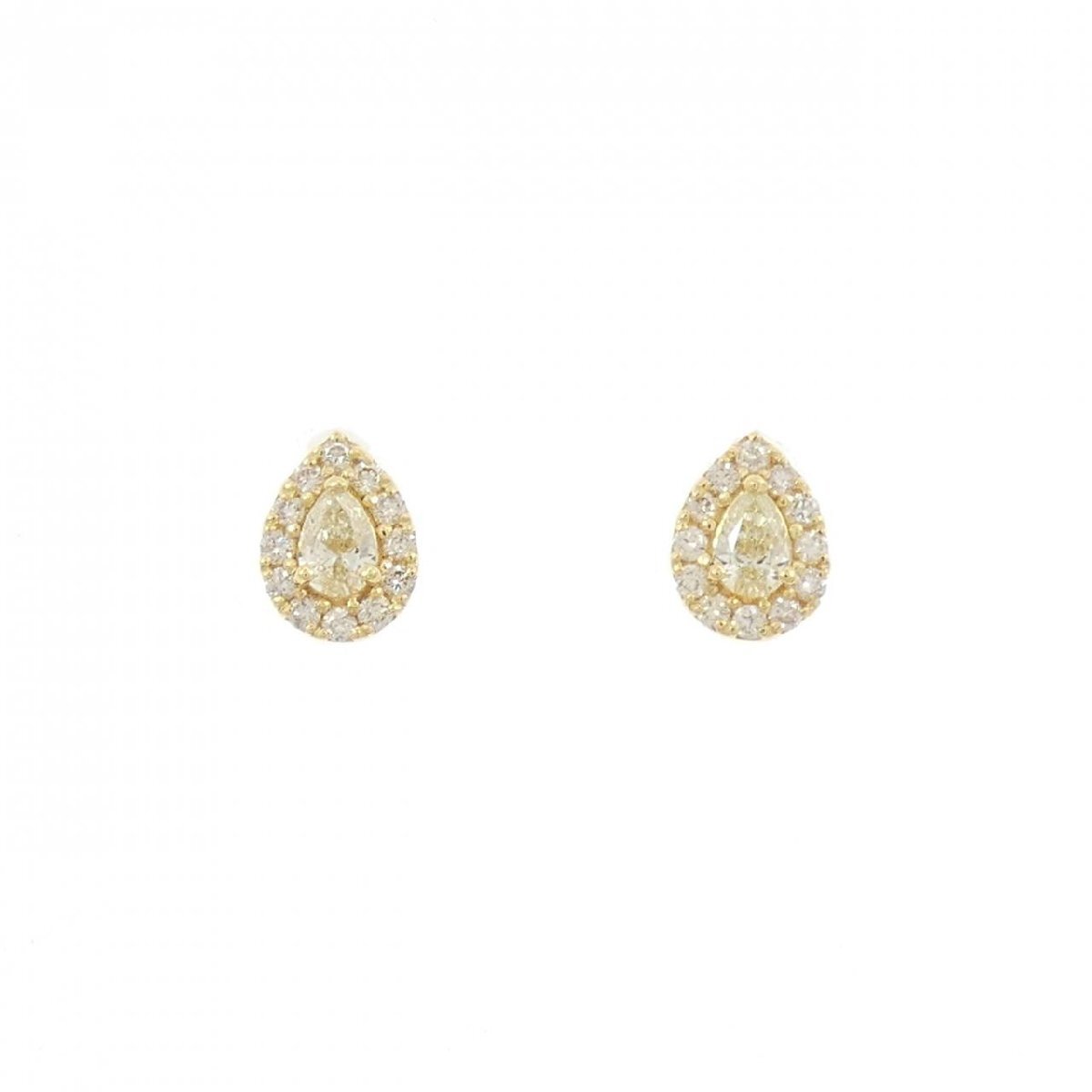 【新品】K18YG ダイヤモンド ピアス 0.36CT