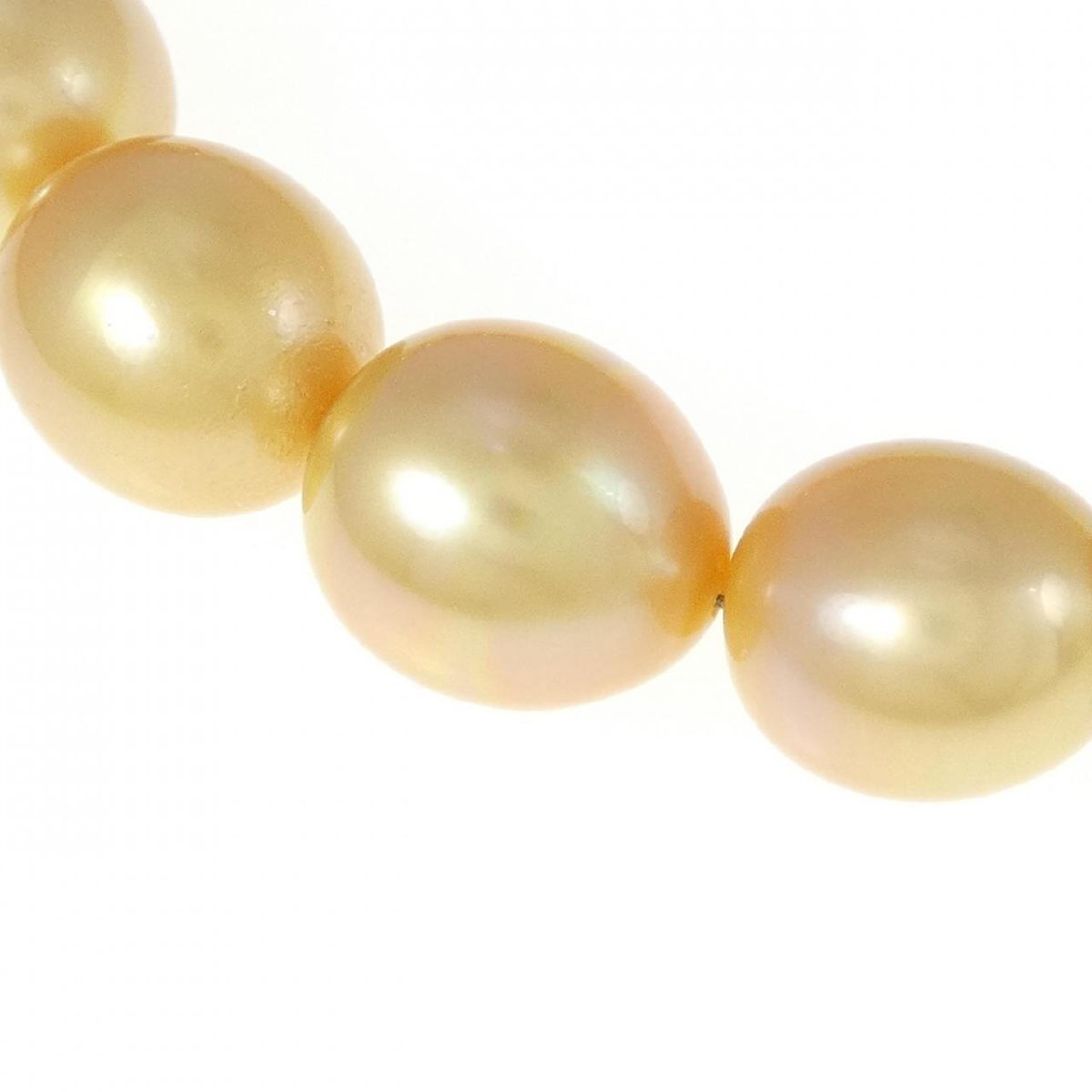 【新品】シルバークラスプ 白蝶パール ネックレス 10.2-13.4mm