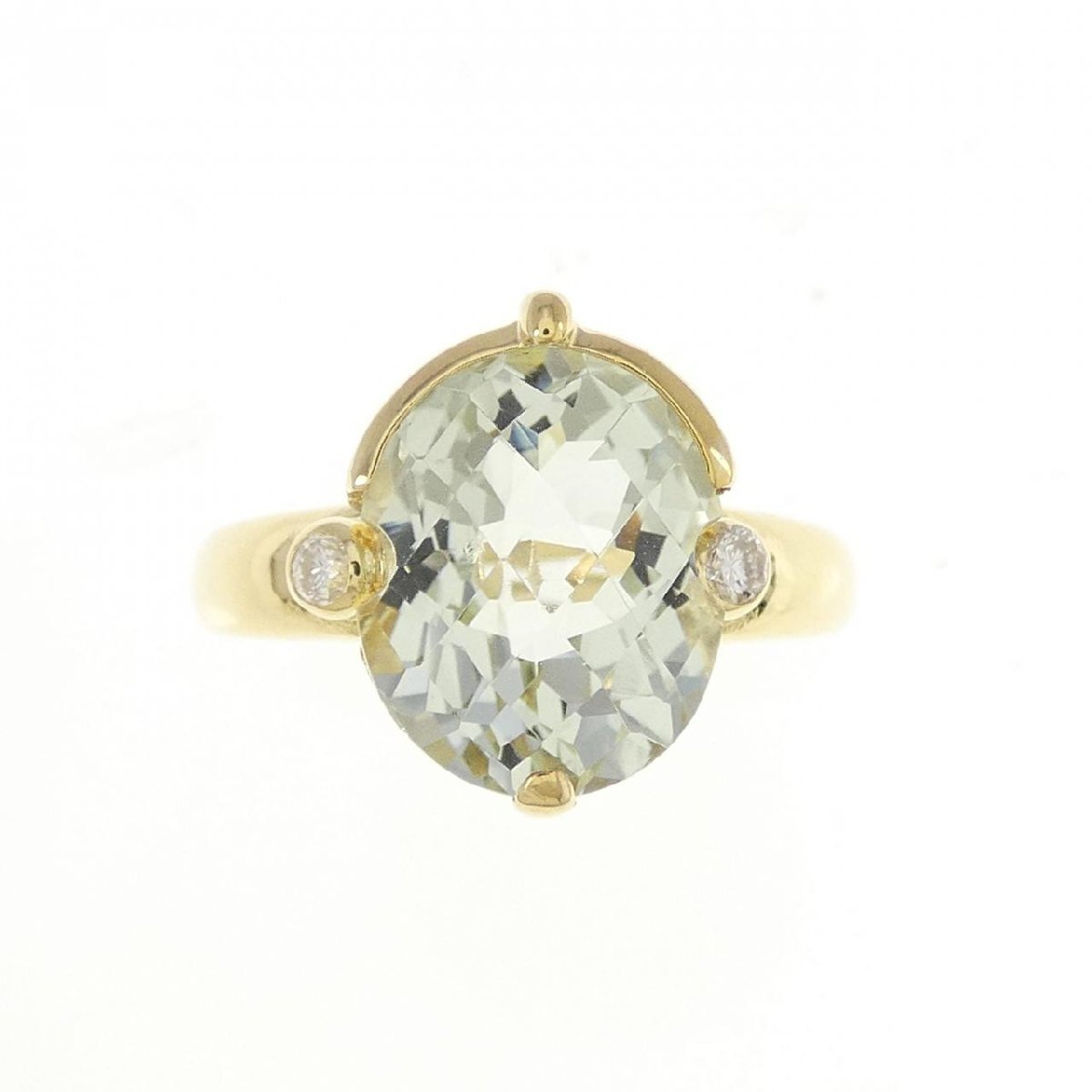 K18YG クオーツ リング 3.65CT