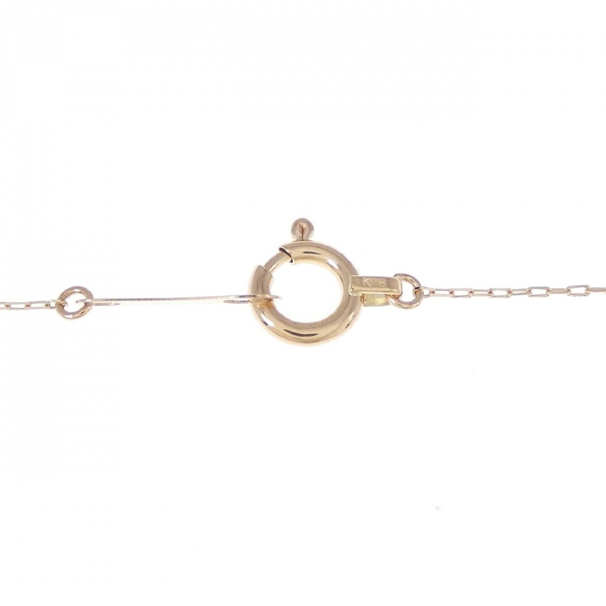 [ новый товар ]K18PG бриллиантовое колье 0.10CT