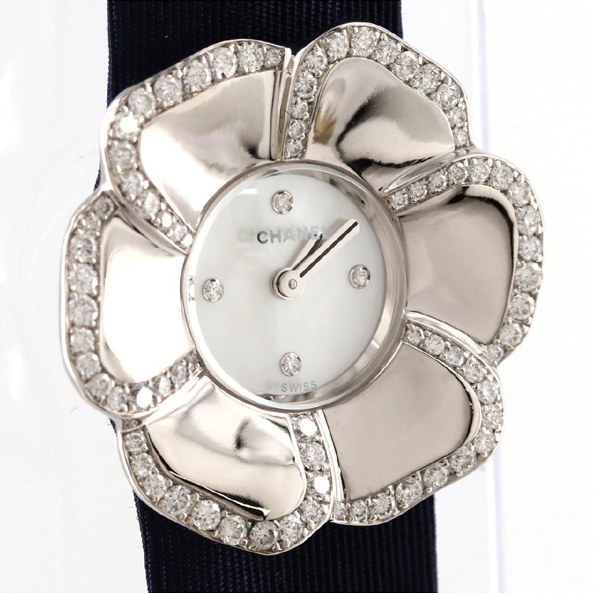 シャネル カメリア WG/D・4P H1187 WG クォーツ_画像3