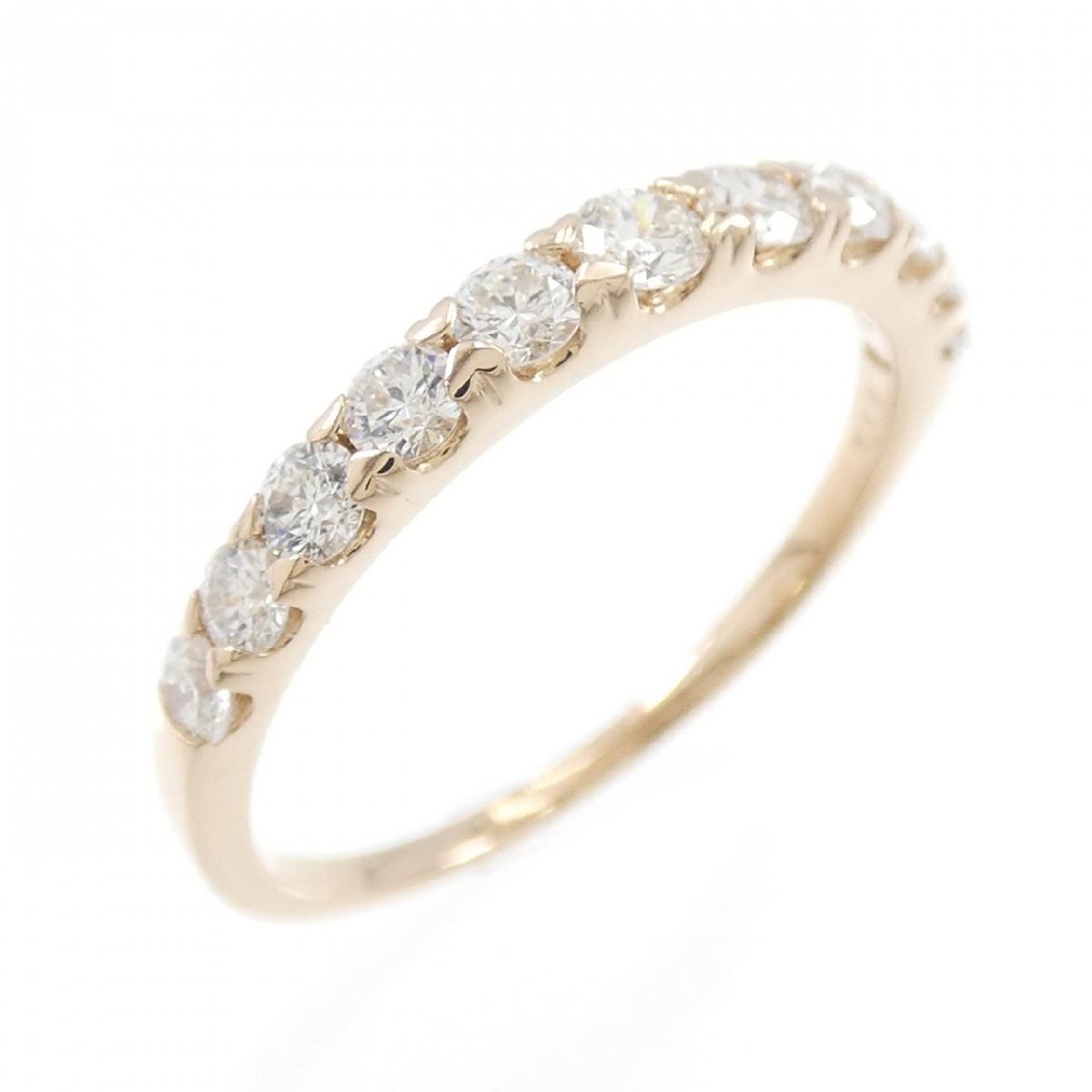K18PG половина Eternity бриллиантовое кольцо 0.50CT