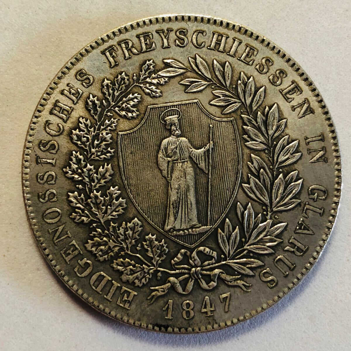 外国古銭 スイス 射撃祭シリーズ 1847年 グラールス グラルス 40 外国古銭 スイス 射撃祭シリーズ 1847年 グラールス グラルス 40