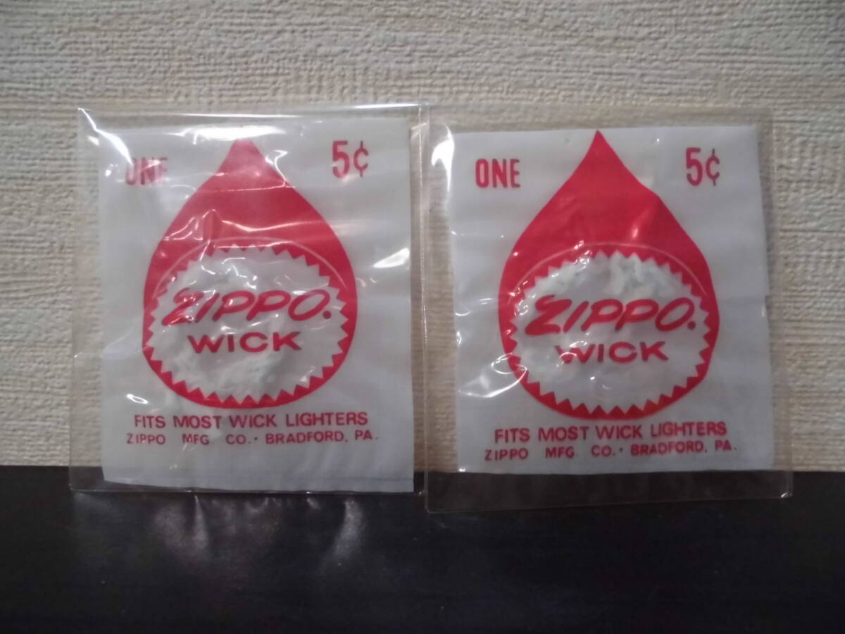 未使用　Zippo ジッポ　RONSON FLINT 赤フリント5個入り２個　ZIPPO　WICK ウィック2個_画像4