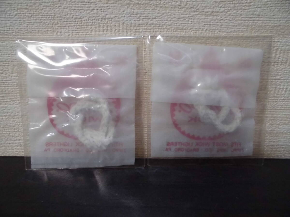 未使用　Zippo ジッポ　RONSON FLINT 赤フリント5個入り２個　ZIPPO　WICK ウィック2個_画像5