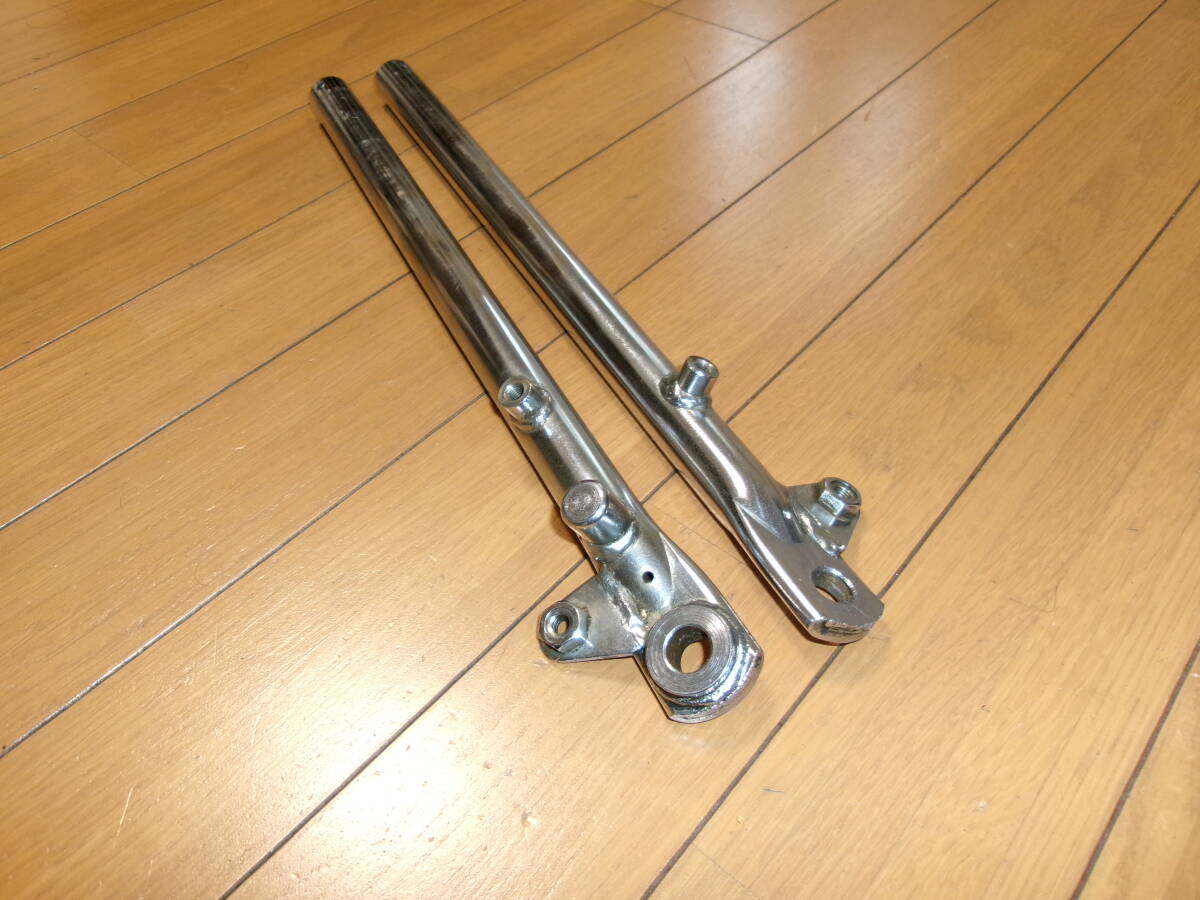 ☆希少当時物初期型シャリー純正フォークインナー腰下ノーマル長☆ダックスーフォーク 送料無料 かなり綺麗 希少当時物 純正シャリーフォークインナー