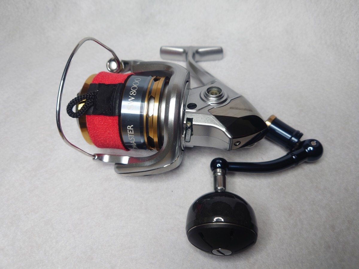 美品】シマノ13 バイオマスター SW 8000 PG 【夢屋ハンドルノブ