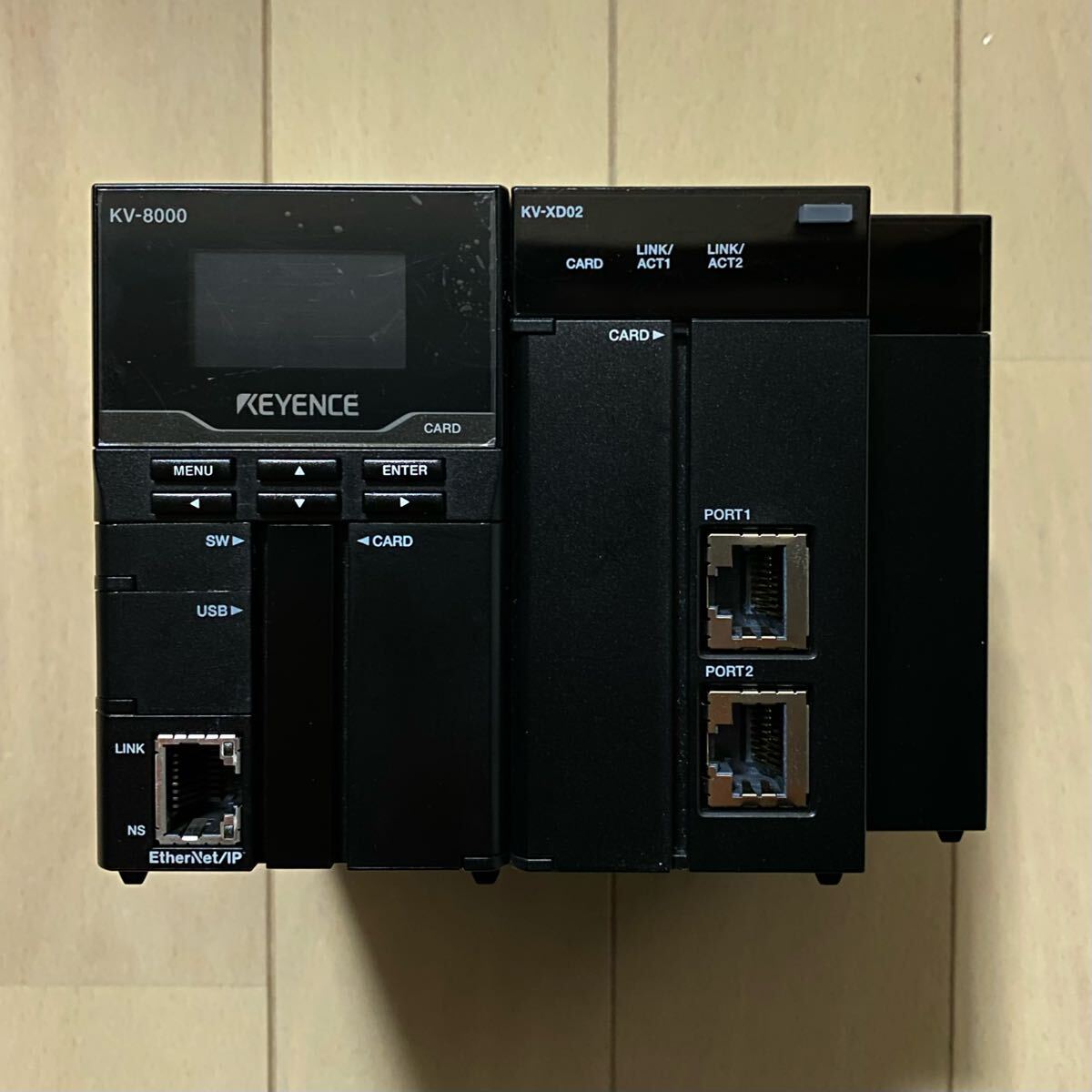 KEYENCE KV-8000 KV-XD02 KV-7000C セット CPUユニット データ