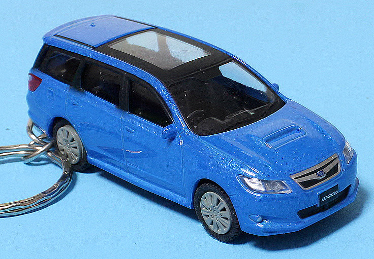 ★☆SUBARU EXIGA GT☆スバル エクシーガ GT☆サファイアブルー?パール☆ミニカー☆キーホルダー?アクセサリー☆★