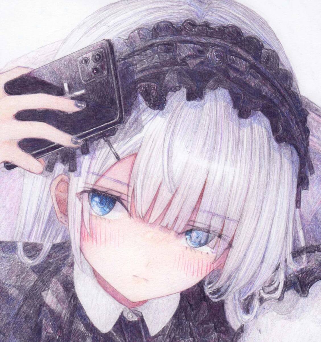 手描きイラスト▽創作▽A6サイズ 4(手描きイラスト)｜売買され