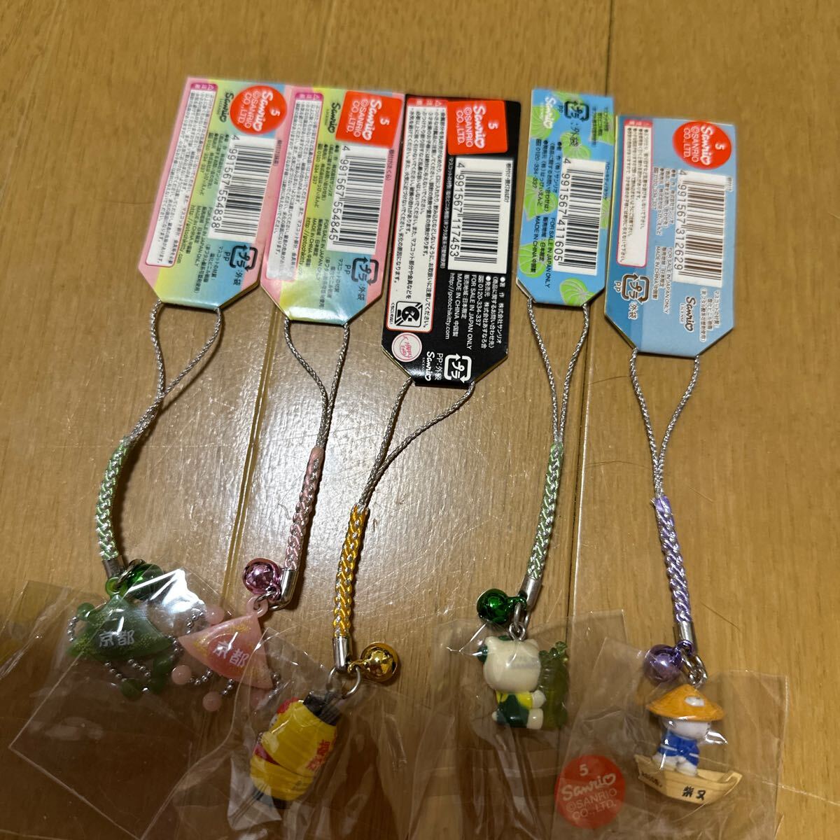 豪奢な サンリオ ご当地キティ ストラップ キーホルダー 根付 京都 肝 キャラクターグッズ