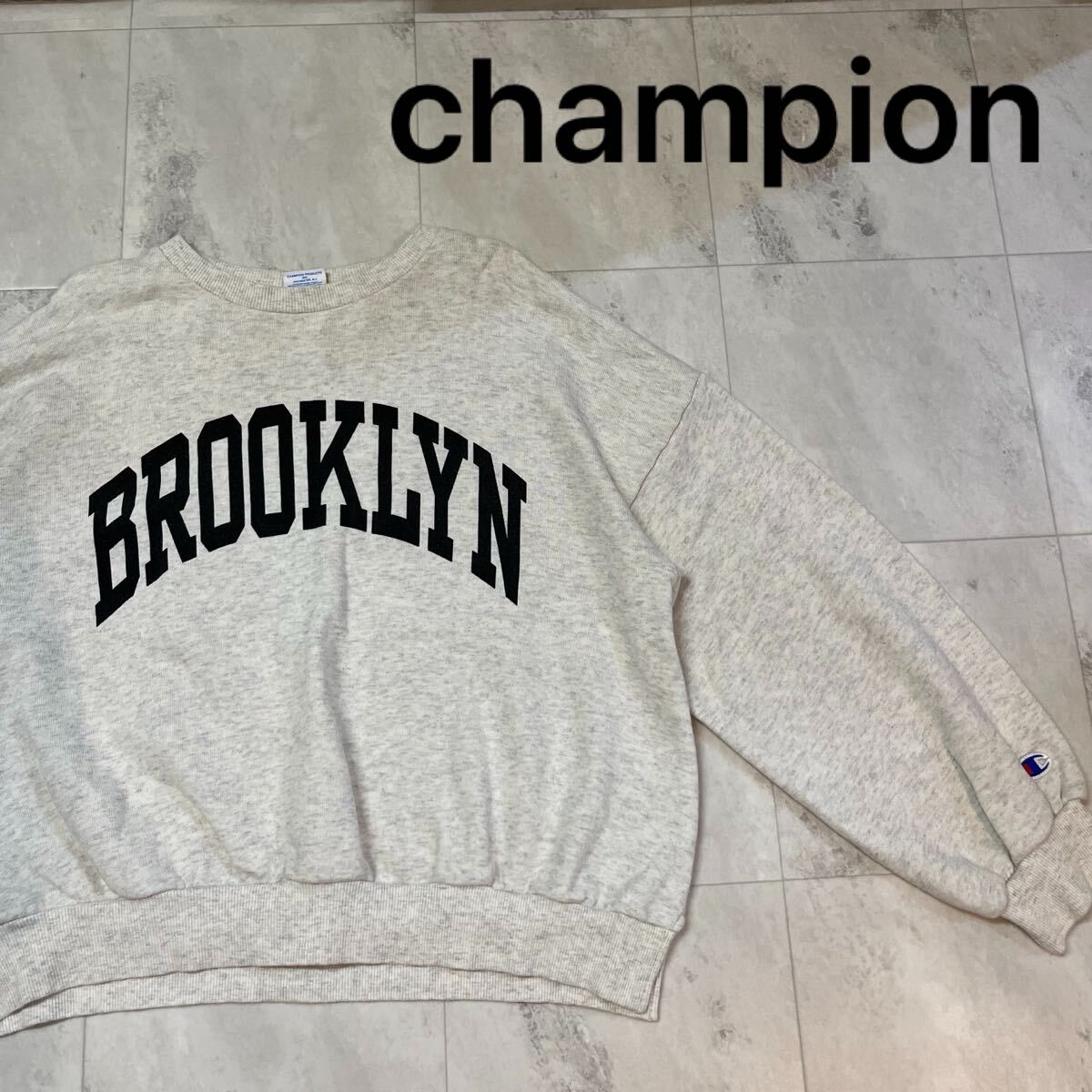 champion チャンピオン sweat スウェット トレーナー GIRLS BROOKLYN ブルックリン アメカジ キッズ サイズ150 グレー 玉mc3722