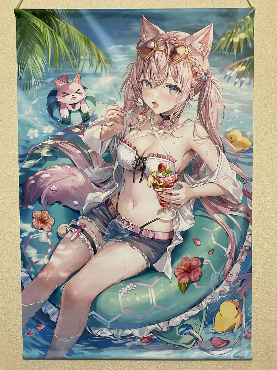 人気ランキング C104 博衣こより B2タペストリー ホロライブ さしみねこ屋 キャラクターグッズ